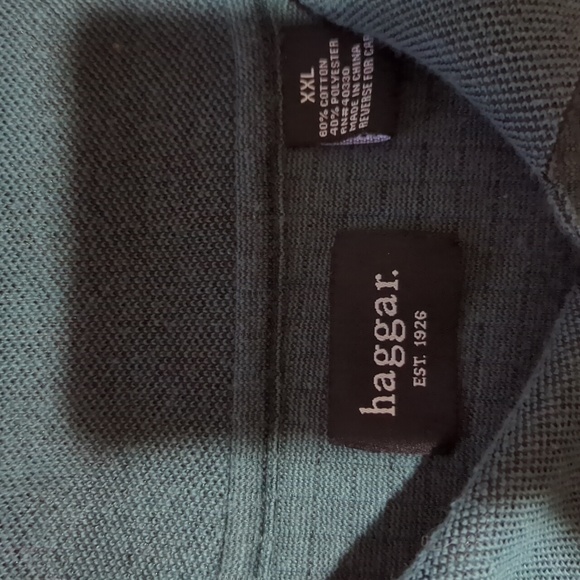 Haggar Long Sleeve Dark Green Shirt Size XXL - Picture 6 of 7